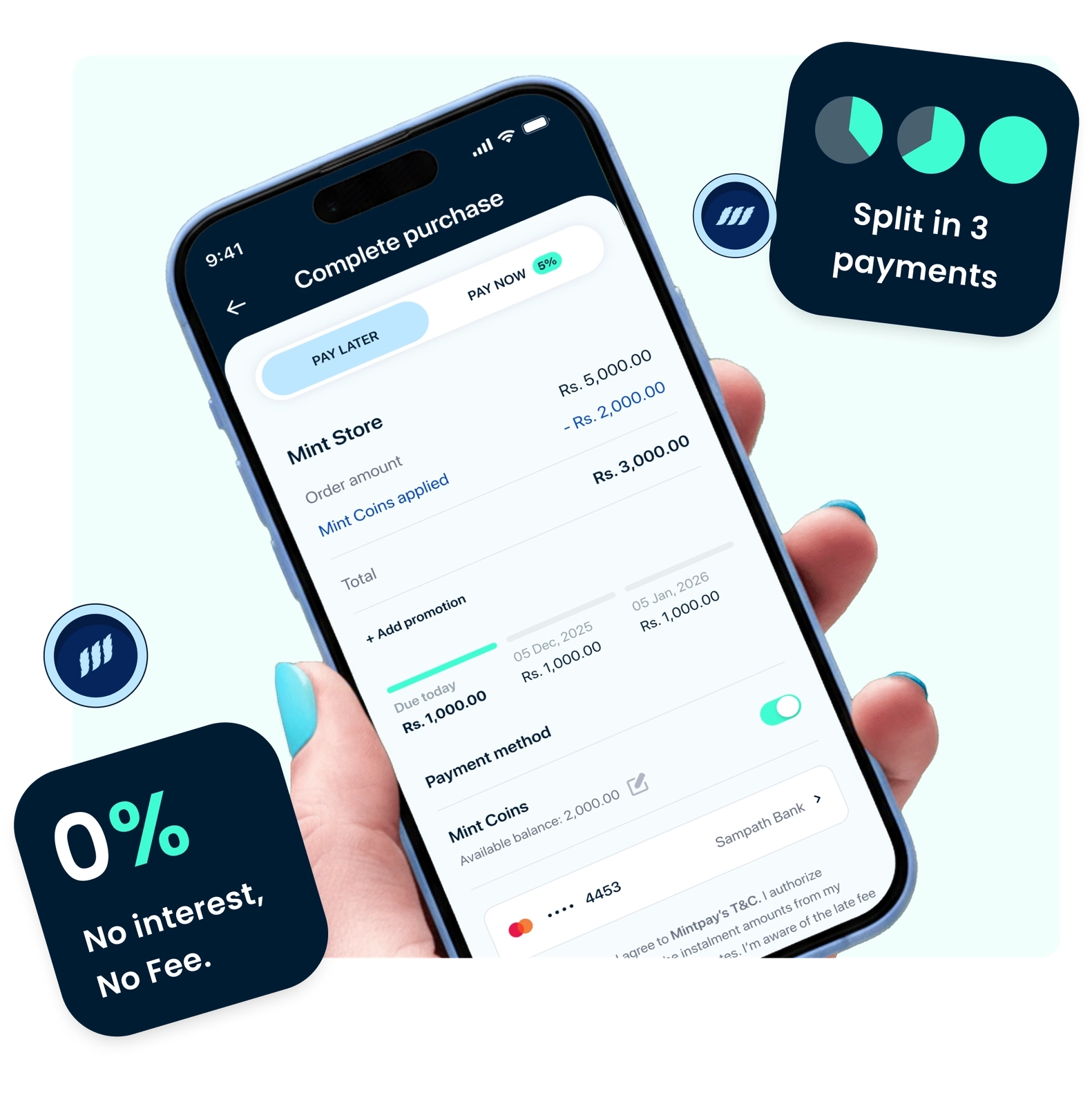 No Interest No Fees Image
