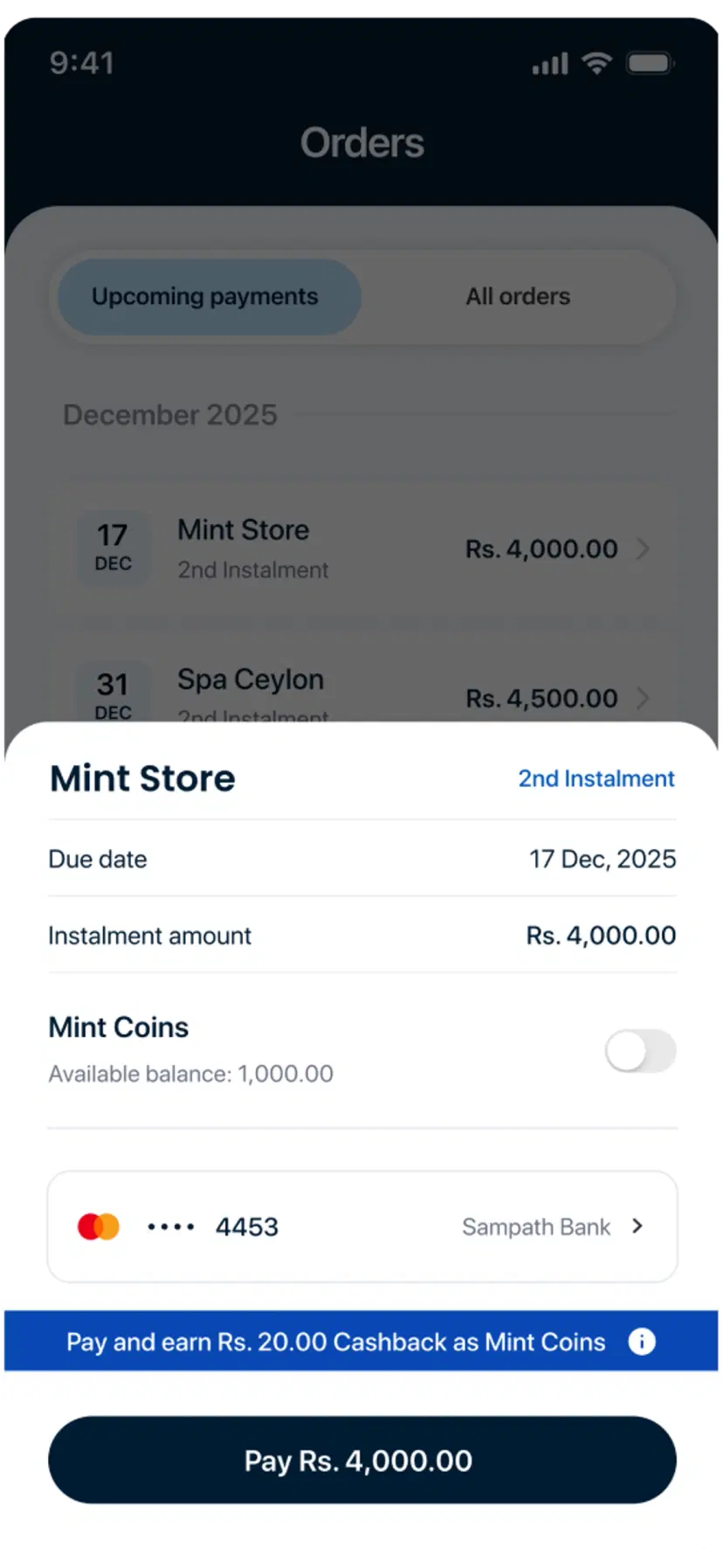 Settle early. Earn extra.